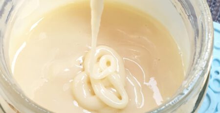 חלב מרוכז ביתי רגיל וטבעוני